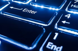 neon-keyboard-with-enter-button-focus-on neon-keyboard-with-enter-button-focus-on